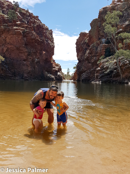 wild swimming in the red centre