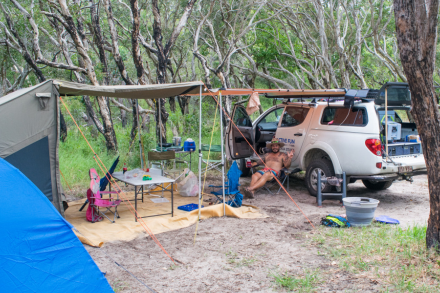 fraser island camping