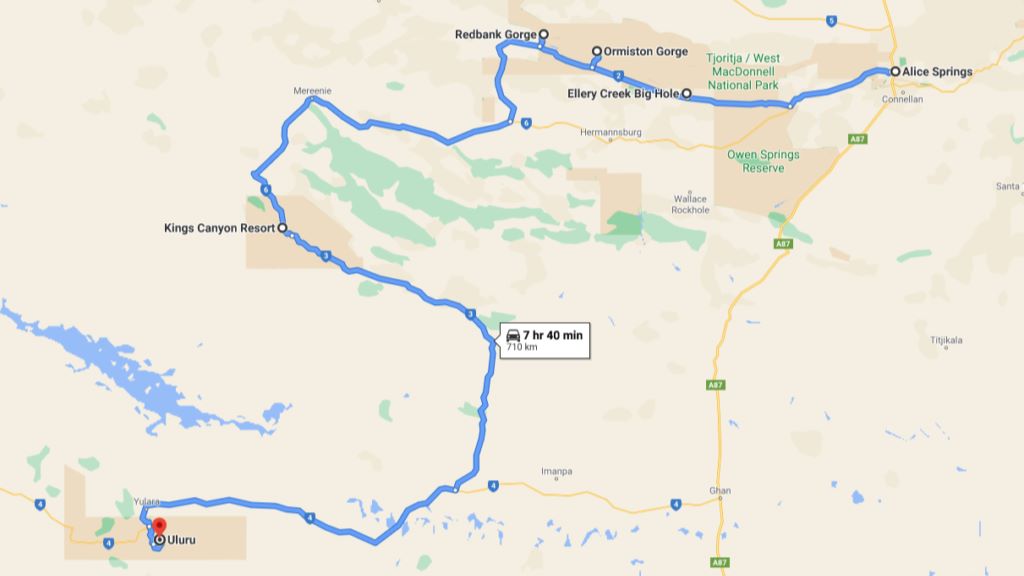 Mereenie Loop Red Centre Way