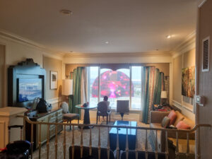 The Venetian Review - views of the Sphere from the hotel room