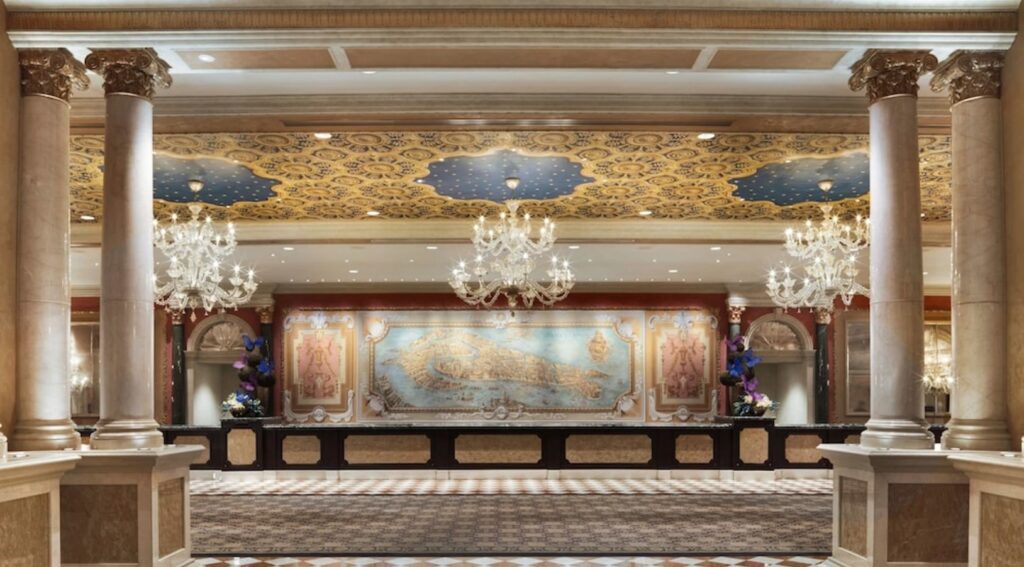 The Lobby at The Venetian in Las Vegas